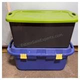 2 Large Storage Totes
