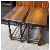 Pair of Wood Side Tables
