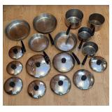 Assorted RevereWare Pots, Pans & Lids