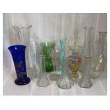 Collection of Glass Flower Vases