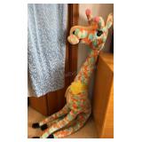 Vintage Large Plush giraffe 54 inches tall