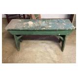 Wood Farmhouse Bench 11.5x36x18 inches tall