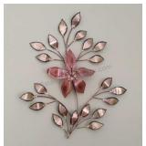 Metal Brass & Copper Floral Wall  Art Sculpture