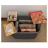 Tote of Vintage Cookbooks