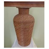 Large Wicker Floor Vase