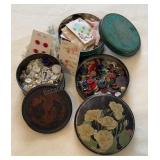 Button Collection 3 Tins Full