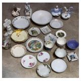Assortment of Porcelain, China Plates, Bowls & Mor