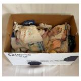 Box full of Handkerchiefs & other Linens