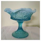 Fenton Opalascent Scroll & Eye Compote Bowl