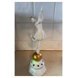 Antique Porcelain Ballerina Flower Frog
