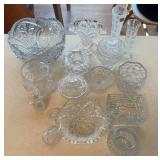 Collection of Pressed & Cut Glass