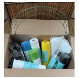 Rolls of Poly Mesh Ribbon & Wreath Frames