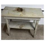 Farmhouse table 16x34x27 inches tall