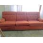 Flexsteel Tufted Rust Colored Sofa