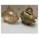 Small Ceramic & Glass Piggy Banks