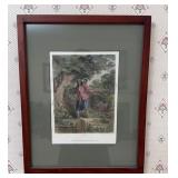 Indian Woman Procuring Fuel Engraving 12x15