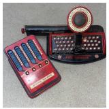 Tin Type Writer & Adding Machine