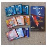 Blank Sealed Mini Discs & VHS Tape