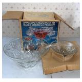 27 piece Punch bowl set