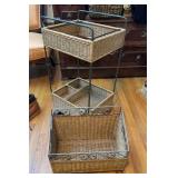 Metal & Wicker File Holders