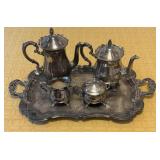Silver Plated Tea & Coffee Service Set