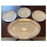Lenox Serving Platter & 3 8.5 inches Salad Plates