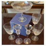 Crystal Goblets, Candle Holders & Compote