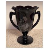 LE Smith Black Amethyst Loving Cup 8 inches tall