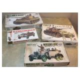 Vintage model Kits Opened Un Built