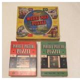Vintage Puzzles Pieces Not Counted