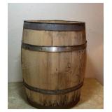 24 inch tall wooden Barrel