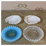 Ruffled Hobnail Plates & MCM Snack Caddy