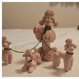 Ceramic Poodle Figurines