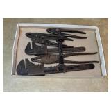 Various Pliers Adjustable Wrenches & Ford Wrench