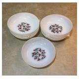 Vintage Fire King Milk glass bowls (7)