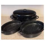 Speckled Enamel Roasting Pans