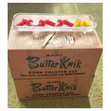 Set of 11 Butter Kwik Corn Coasters