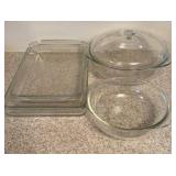 Clear Pyrex Casserole & Baking Dishes