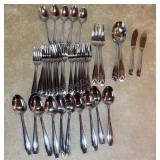Group of stainless Flatware