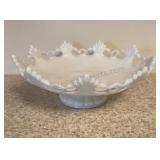 Westmoreland Ring & Petal Lace Milk Glass Bowl