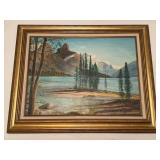 Signed Original Landscape Painting on Canvas