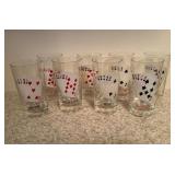 Set of Vintage Poker Glasses