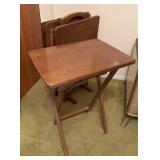 Solid Wood TV Tray table Set
