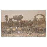 Cut crystal, & Pressed Glass