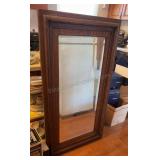 Antique Oak Framed Beveled Mirror 29x51