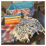 Basket w/ Hammock & Blankets