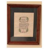 Needlepoint Alphabet Sampler 13x16