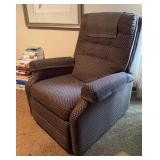 Brown Upholstered Reclining Chair