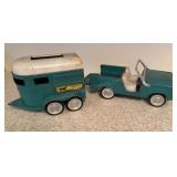 Vintage 60s Nylint Ford Bronco & Horse Trailer