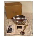 Michael Aram Zen Garden Nut Bowl with Spoon Brass